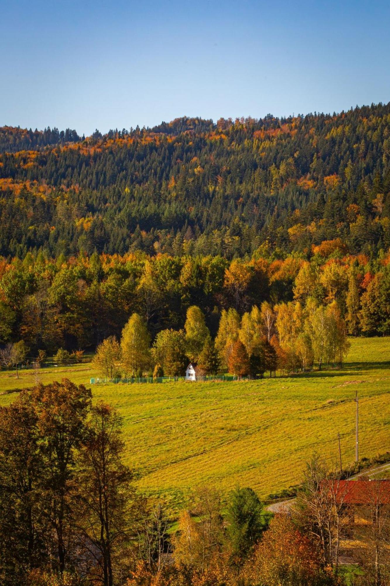 Chata drewniana Stefanówka Slemien Exterior foto